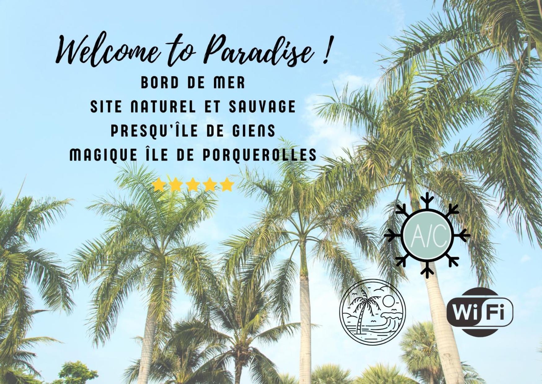 L'Instant Mer - Bord De Mer - Studio Avec Grand Jardin A La Capte Hyères Exterior foto
