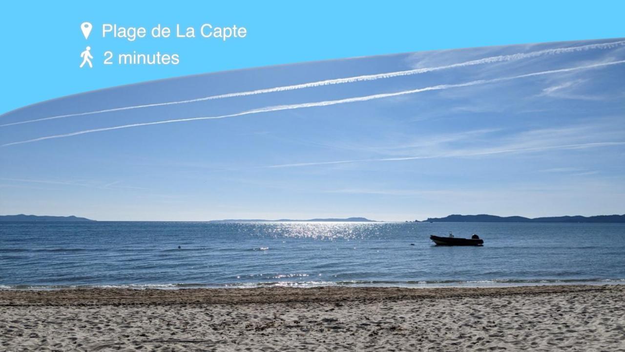 L'Instant Mer - Bord De Mer - Studio Avec Grand Jardin A La Capte Hyères Exterior foto
